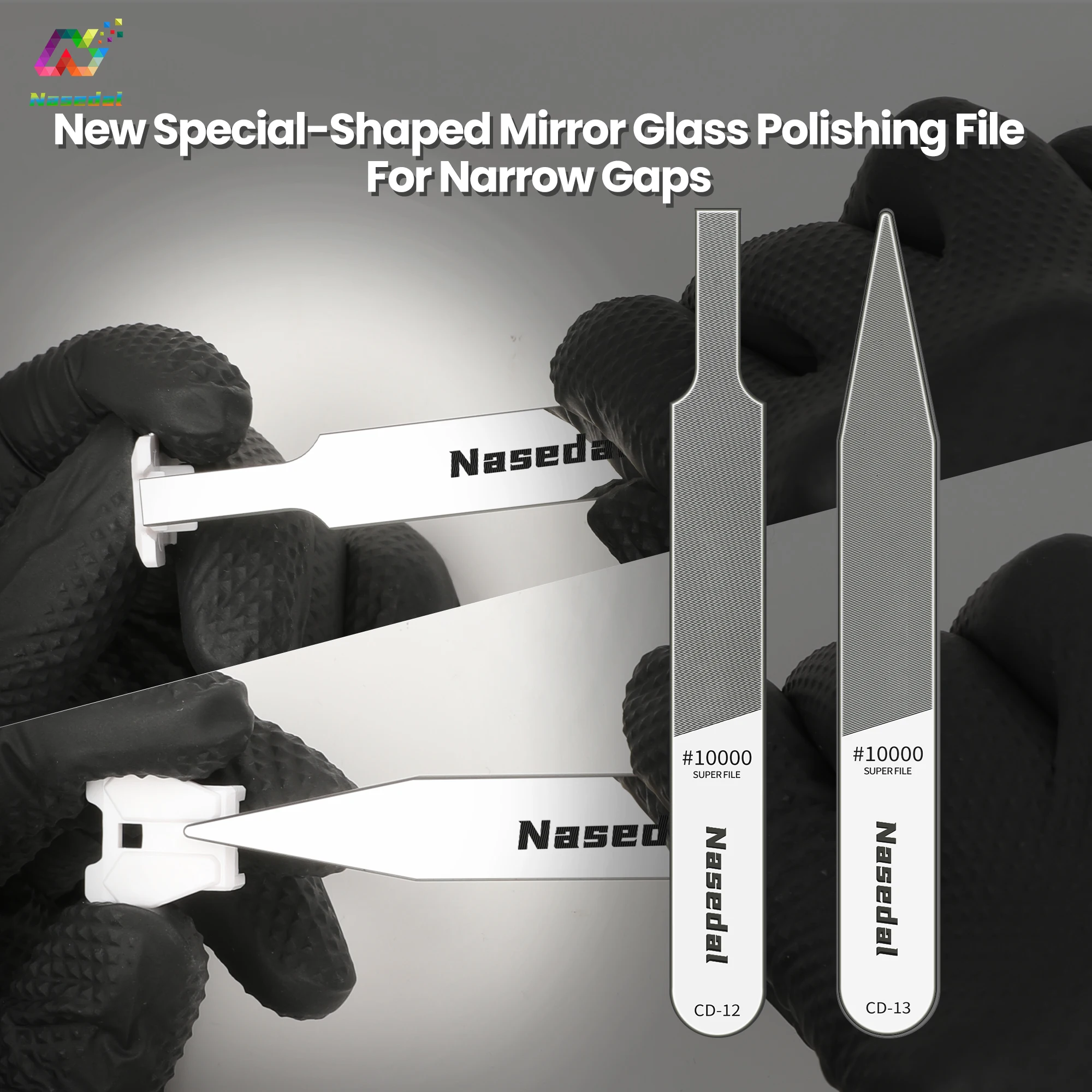 Nasedal Ultrafeine Glasfeile, waschbares Polierwerkzeug für Gunpla Resin & Militärmodelle, zum Entfernen von Nub-Rückständen und für Spiegelfinish-Politur – Detail 5