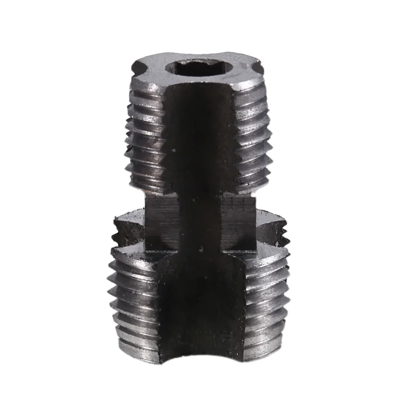 AA63 HOT PVC Thread Maker Tool Pipe Threader Plumbing Tool Kit Pipe Threader Set 1/2In 3/4In 1In Dies Plastic Pipe Tap Die Set