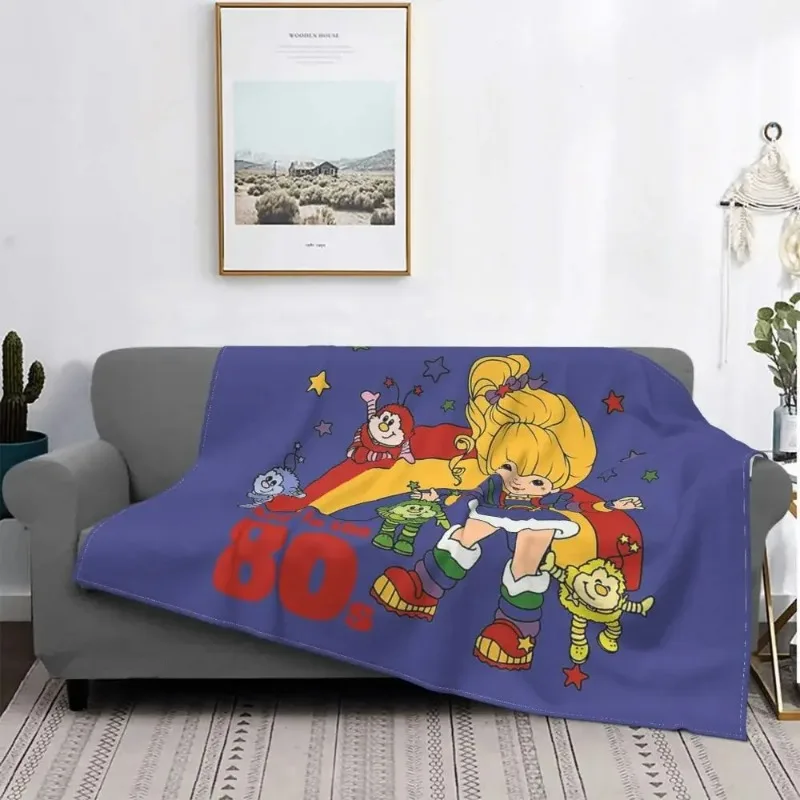 Rainbow Brite Red Butler TV Blankets Coral Fleece Plush Decoration Bedroom Bedding Couch Bedspread