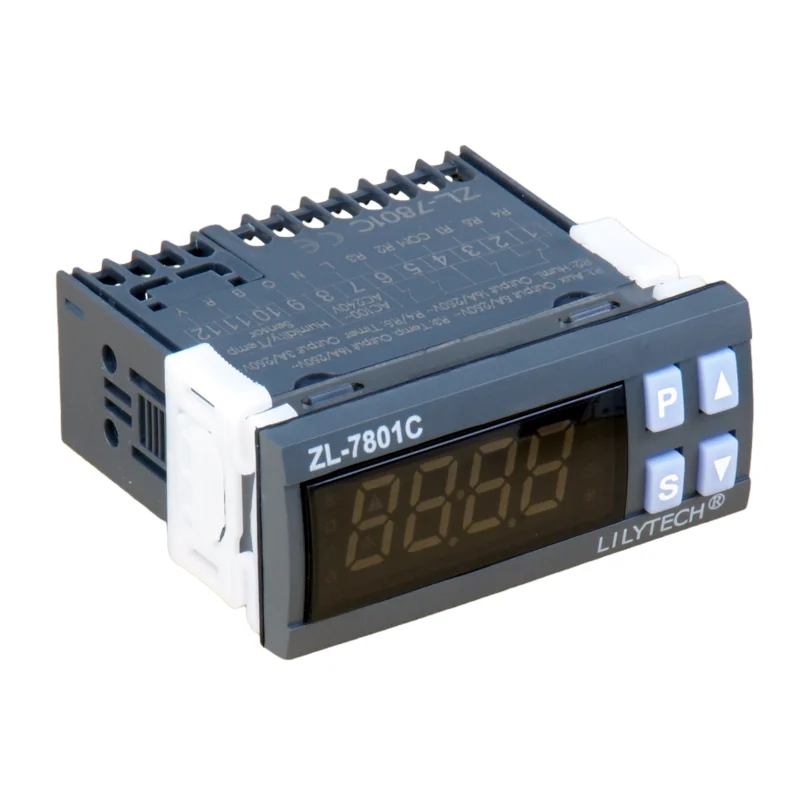 ZL-7801C, 100-240Vac, Dual 16A Outputs, Automatic Multifunctional, Temperature Humidity Incubator Controller,Lilytech Mini XM-18