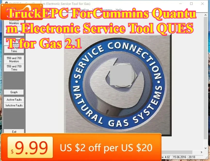 

Электронный сервисный инструмент TruckEPC ForCummins Quantum QUEST для Gas 2.1
