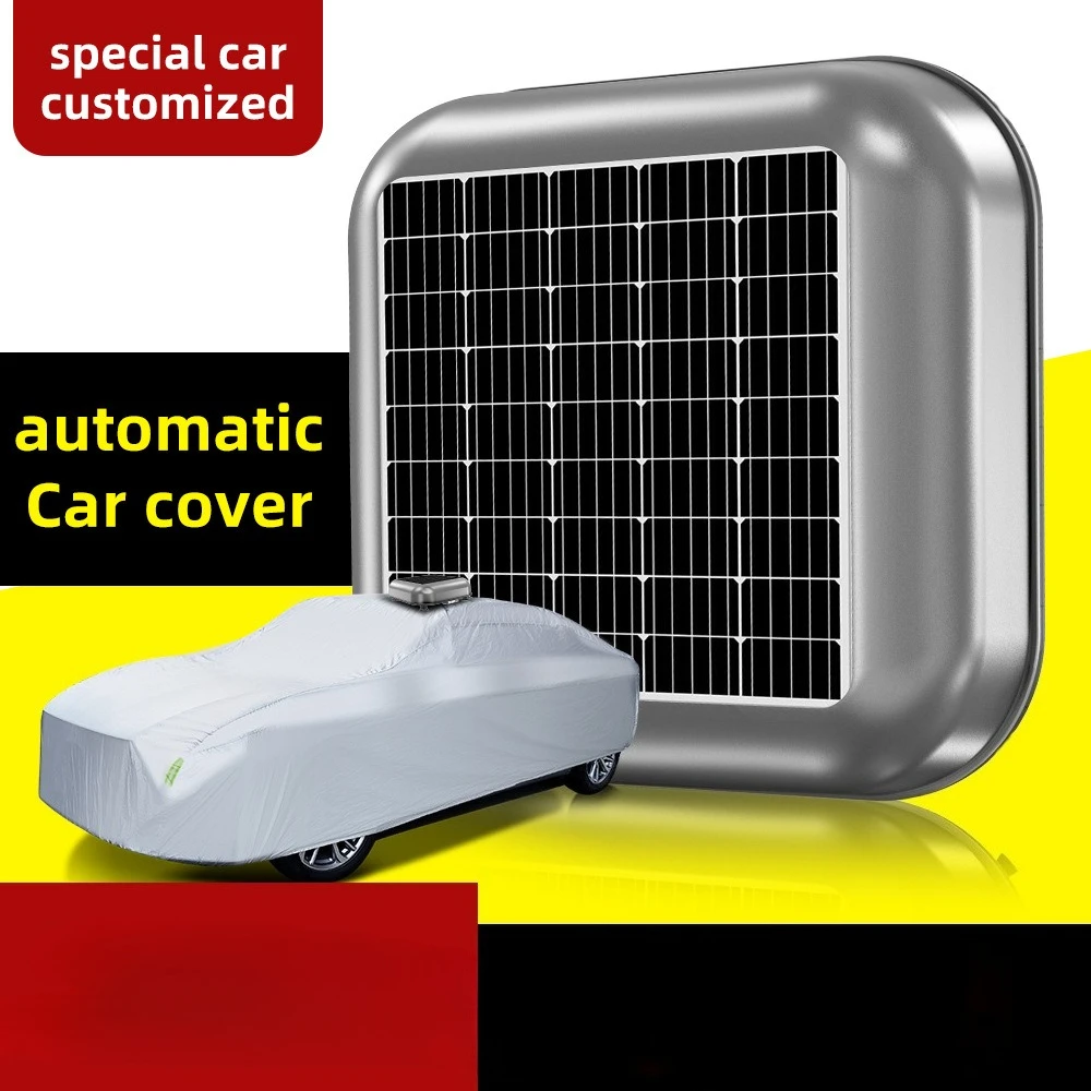 Full Automatic solar powered Car Cover Intelligent Remote Control Sun Protection Rain Protection Car General Sunshade Cover