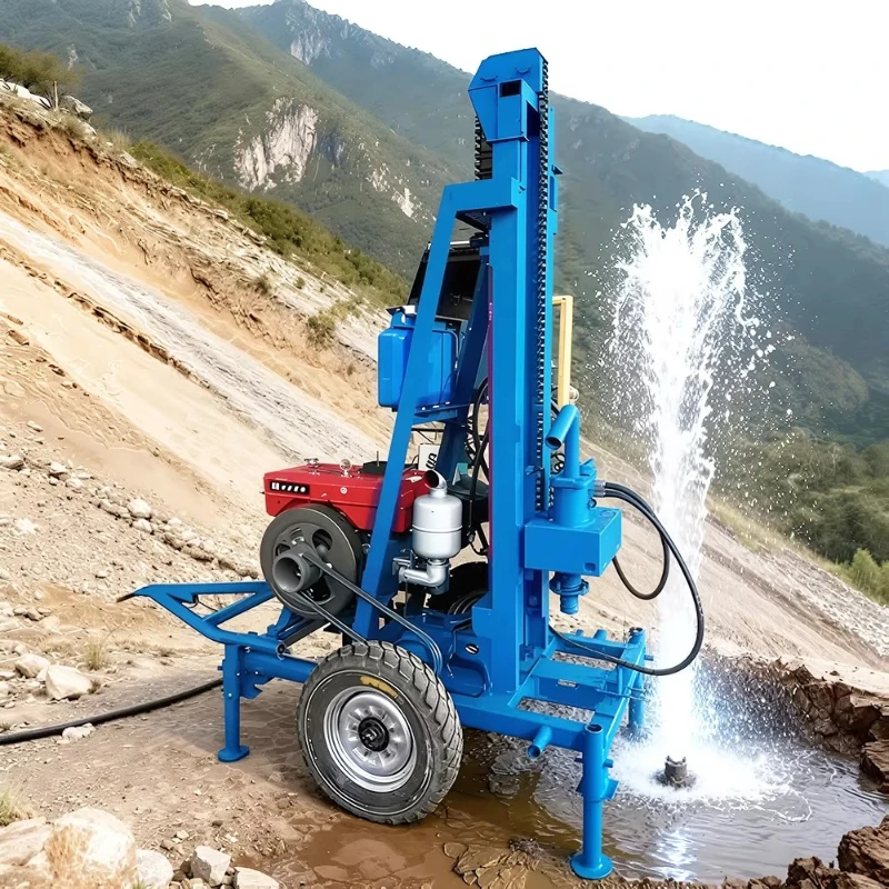 Hydraulic Water Well Drilling Rig 100m 150M 200M Depth Hole Water Well Drilling Rig Machine