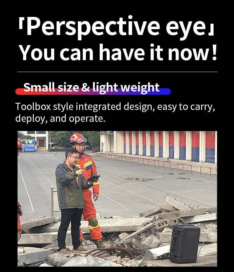 LSJ-M Urban Search And Rescue Equipment 2D Ground Penetrating Radar Life Saving Detector Locator In Building Ruins