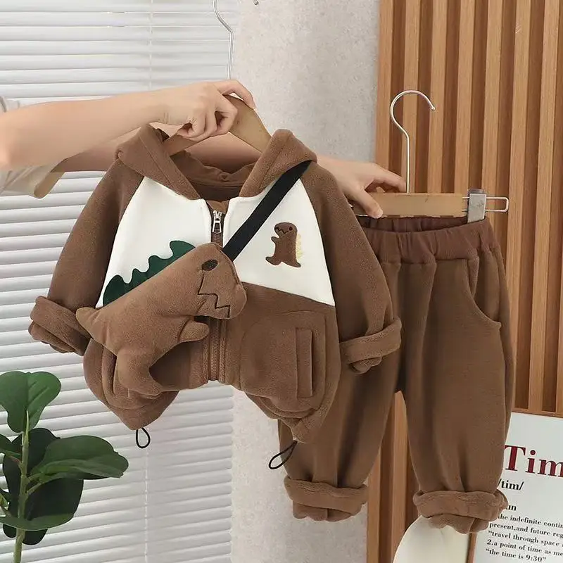

Girls' Spring Clothing Set New Style Children's Stylish Girls' Sportswear Baby Girls' Cartoon Pattern Pants+Pants Two Piece Set