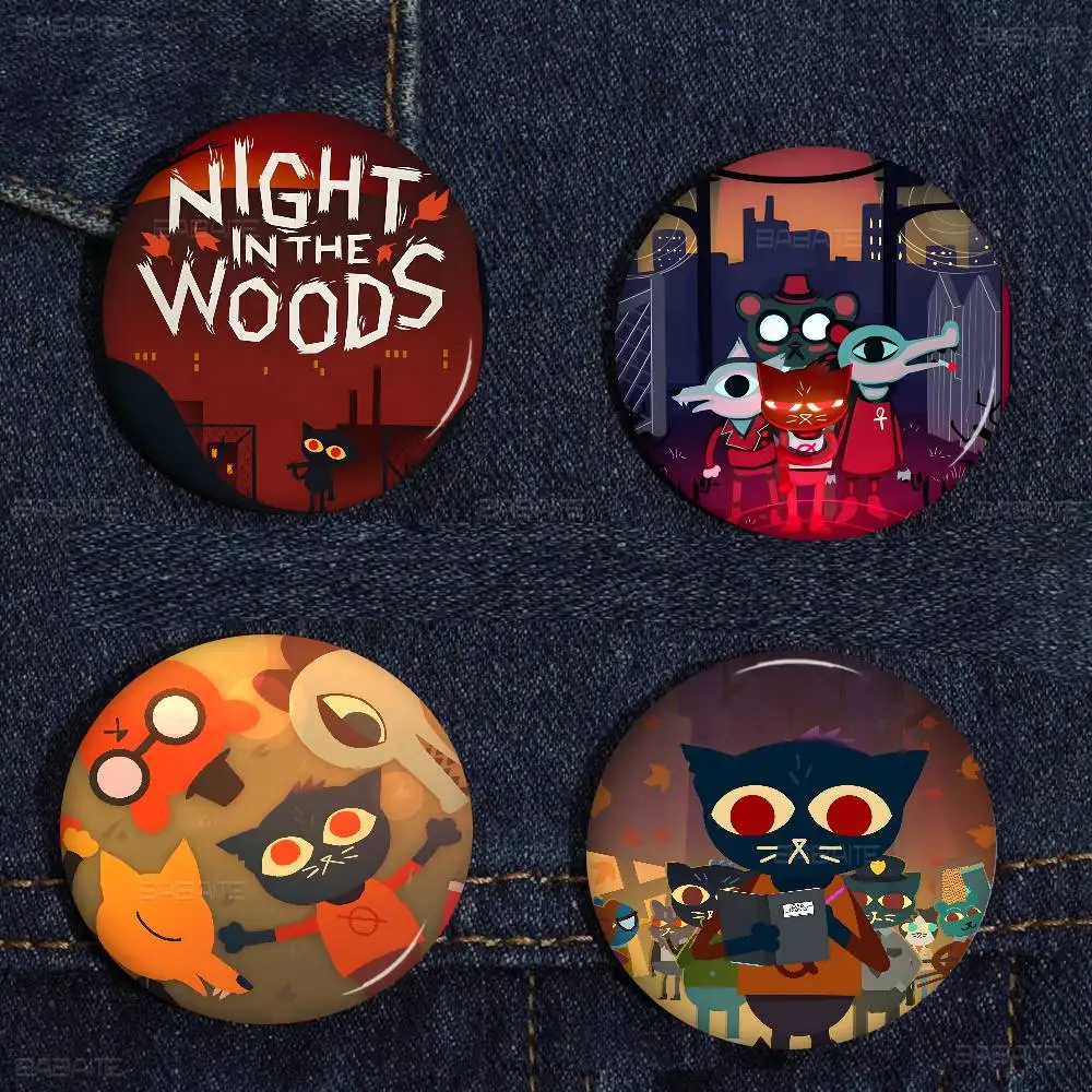 Cute Video Game Night in The Woods Brooches Soft Button Pin Silly Gnarpy on A Skateboard Meme Badge Gamer Collection Gifts