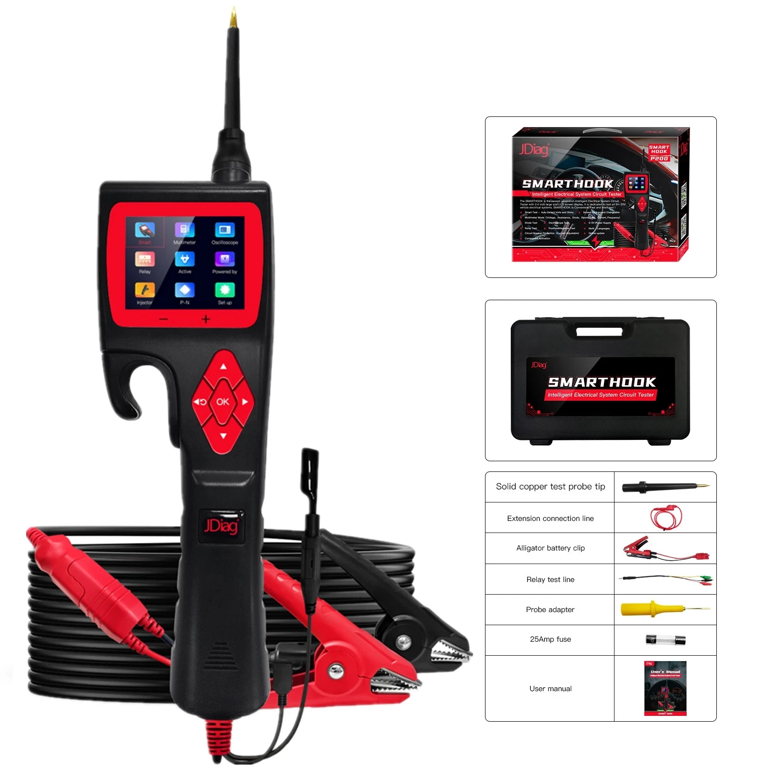 Powerful Automotive Circuit Tester Power Probe Diagnose Vehicle Electrical System Circuit Problem Power Scan Test Smart scanner