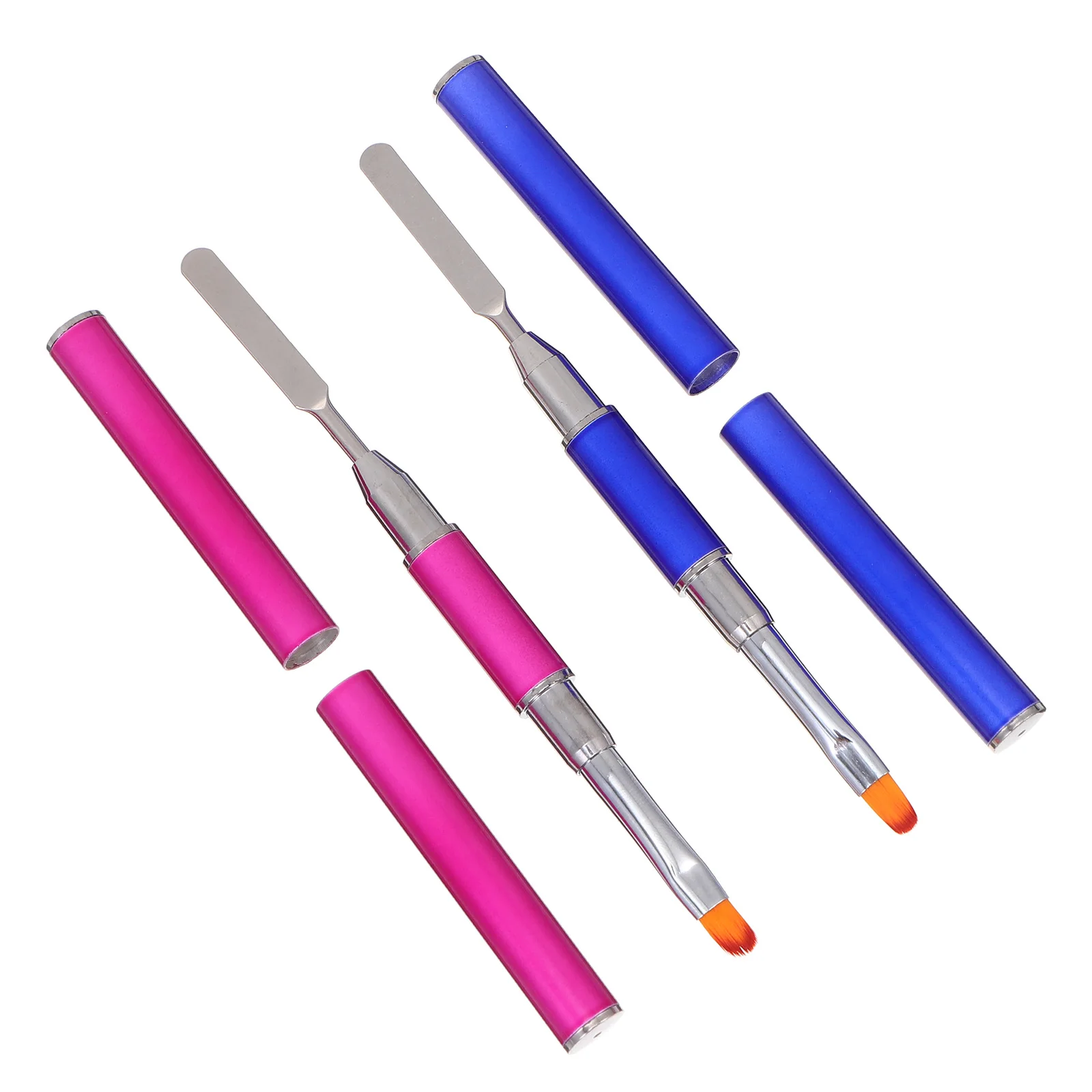 

2 Pcs Nail Pen High Quality Double End Lightweight Portable Manicure Tools Phototherapy Salon Supply Paintbrush