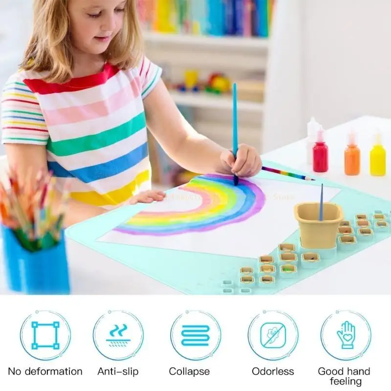 

Silicone Painting Mat Silicone Mat for Resin Casting Non-Stick Silicone Mat