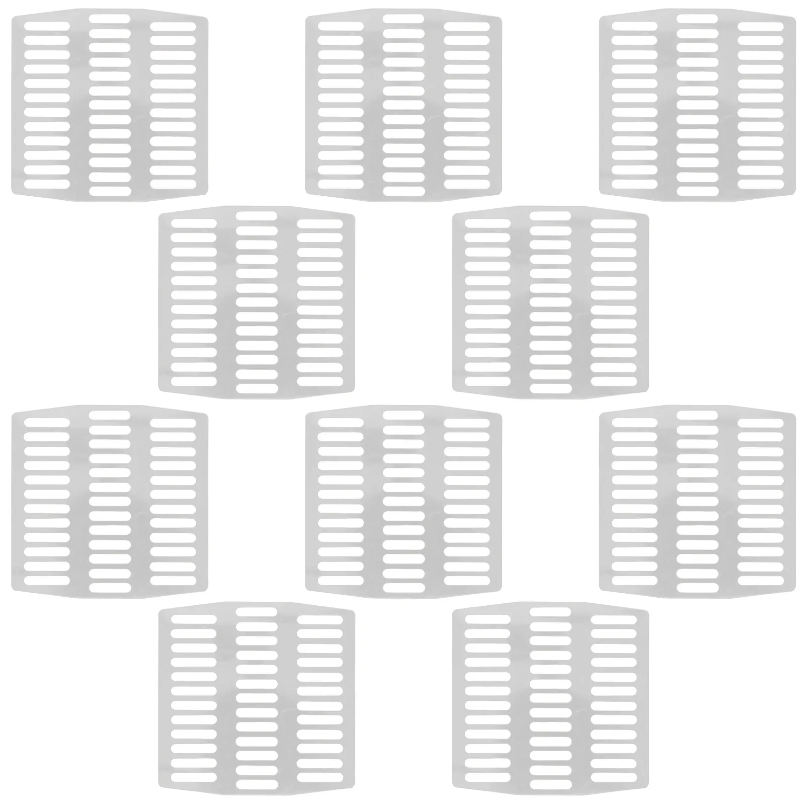 10Pcs Stainless Steel Weep Hole Covers Brick Wall Filler Efficient Drainage Weep Hole Screen Covers Fits Various Sizes 7 X 6.8