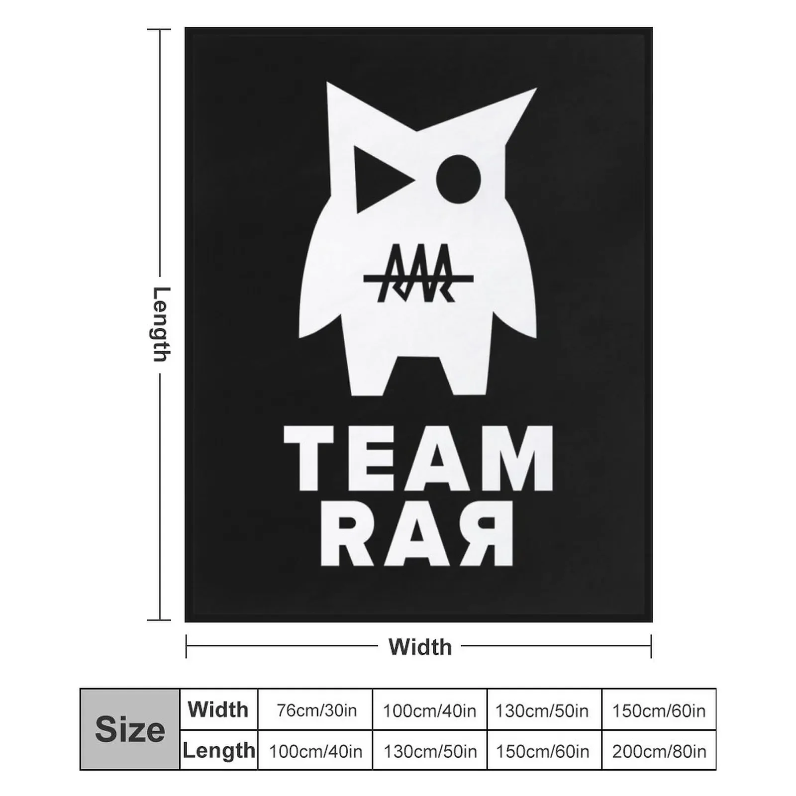 بطانية رمي Team Rar Merch Team Rar V0 Crew الفاخرة من الفلانيل الفاخرة بطانيات شتوية