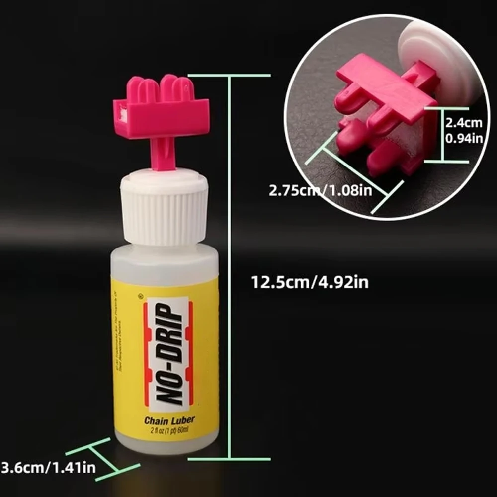 1 Set Bicycle Oil Lubricant Drip Free Chain Oiler Chain Oil Brushing Chain Oil Bottle Outdoor Tools Bicycle Maintenance Riding