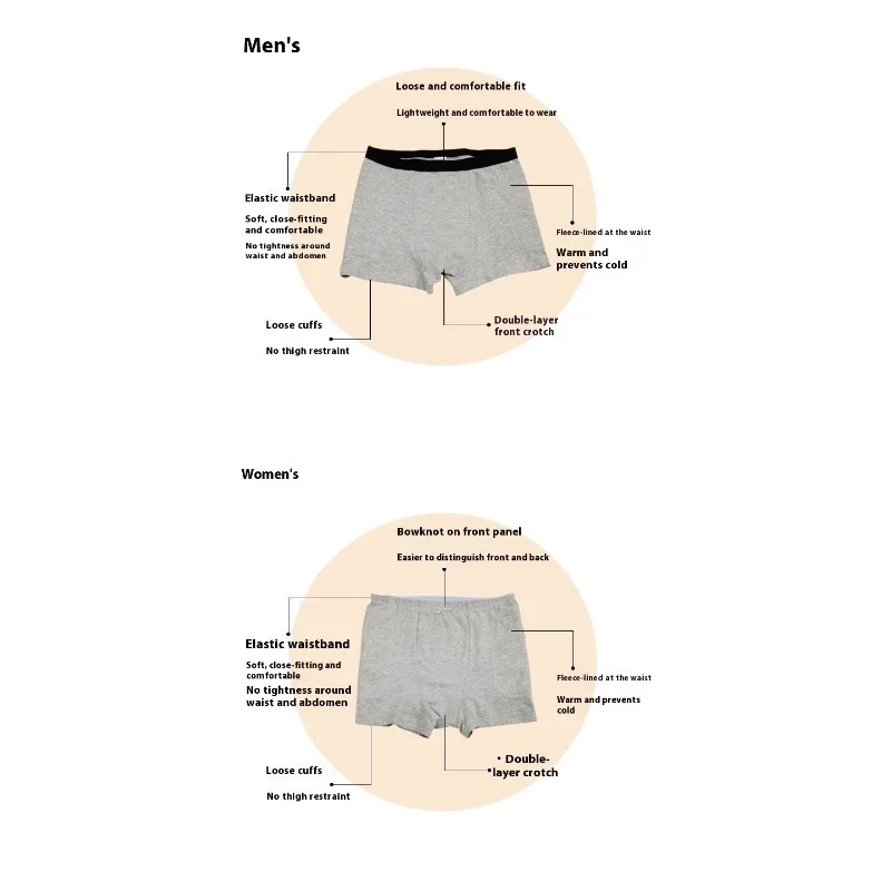กางเกงชั้นในกันหนาวแบบหนาพิเศษ ช่วยฟื้นฟูร่างกาย สวมใส่สบาย ระบายอากาศได้ดี เหมาะสำหรับผู้ชาย ผู้หญิง และผู้สูงอายุหลังผ่าตัด