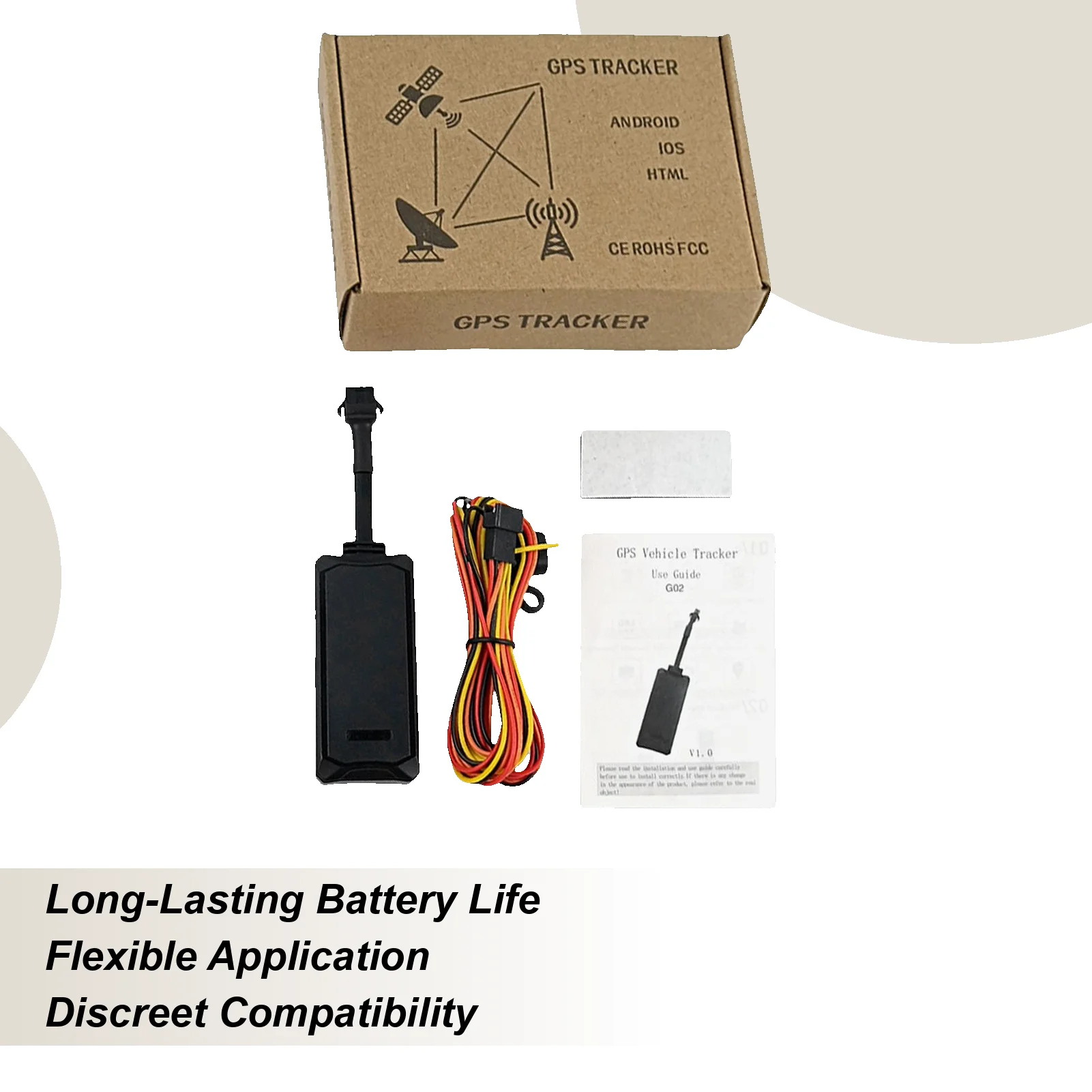 Car GPS Tracker Secure Discreet Positioning Device GPS Tracker For Vehicles For Theft Prevention Driving Security Trailer RV