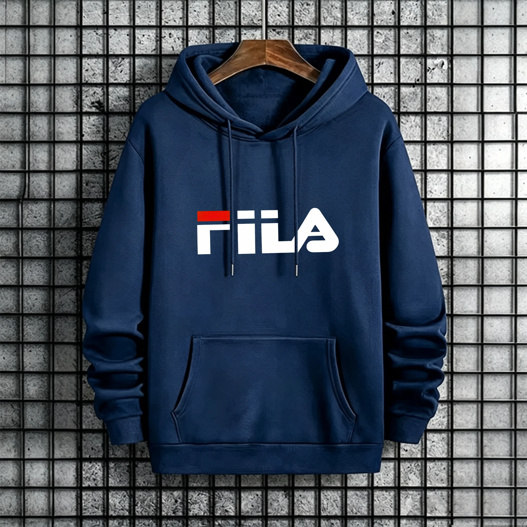 Herren-Hoodie Herbst Winter Hochwertiger Warmer Pullover Männlicher Alltags-Casual-Mode-Pullover Outdoor Fitness Sportlicher Kapuzenpullover – Detail 3
