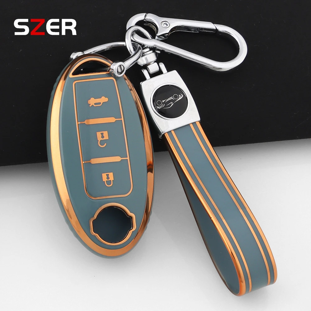 3 Buttons For Nissan Leaf Micra Qashqai J11 J10 X Trail T32 Versa Note Patrol Auto Car Key Case Cover Key Protector Accessories