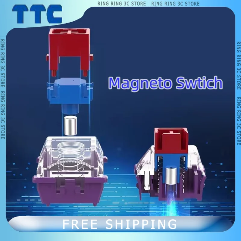 

TTC Magneto Swtich Mechanical Keyboard Esports Switch Original High Light Transmittance Gaming PC Magnetic Swtich PC Accessories