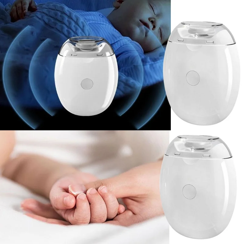 

2 IN 1 Electric Automatic Nail Clipper With LED Light Intelligent Sensing System Silent Nail Grinder Trimmer For Baby Adult