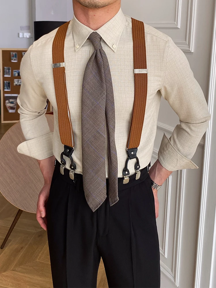 

Мистер. Мужская рубашка Deer Tee с длинным рукавом, приталенного кроя, не требующая глажки, в ретро-клетку, в корейском, японском и британском стиле, универсальная, для делового и повседневного образа.