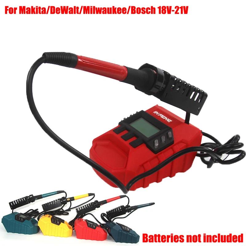 Portable Cordless Rapid-heating Soldering Iron for BL1820,48-11-1811, BAT607 18/20V Li-ion Battery Featuring USB&Type-C Ports
