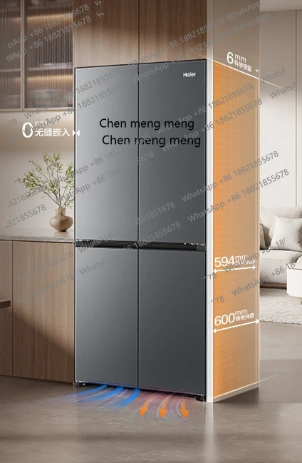 Z189 Refrigerator 501L double open four doors air-cooled frost-free household appliances