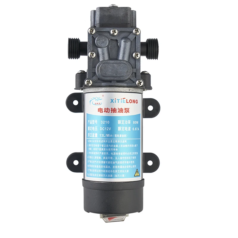 

3210D-12-80NKC 12 В 80 Вт 12 л/мин бытовой тип с большим расходом, электрический мембранный насос, масляный насос