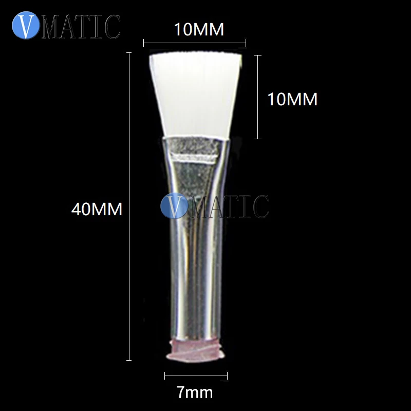 Imagem -02 - Envio Gratuito de 20g Boca Plana 10 mm Cola Dispensação Ponta Escova Luer Lock Agulhas Efd Escova Macia Agulha o