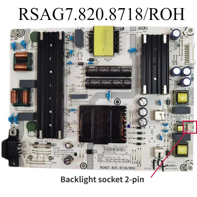 

RSAG7.820.8718/ROH HLL-4365WU 2pin Power Board Has Been Tested Works Normality Suitable For LCD TV 65R6E3 65R6E4 65H6570G 65R7G5