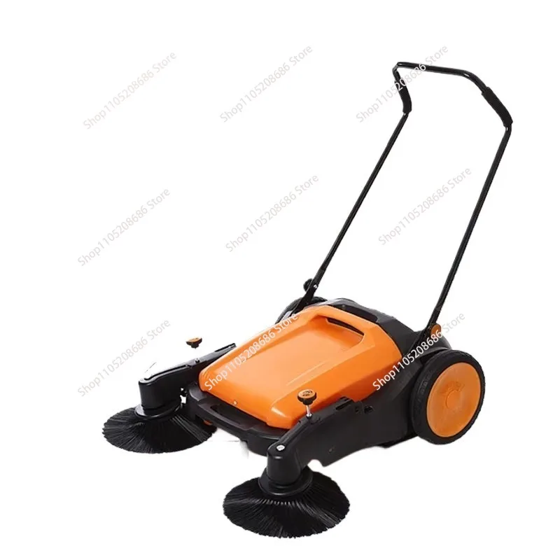 

55L Industrial Hand-push Wireless Sweeper Commercial Factory Road Dust Cleaning Sweeper Five-speed Adjustment Saves Effort