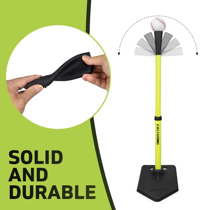 Adjustable Baseball Batting Base Stable Durable Baseball Training Stand Beginners Baseballs Trainer Portable Sports Equipments