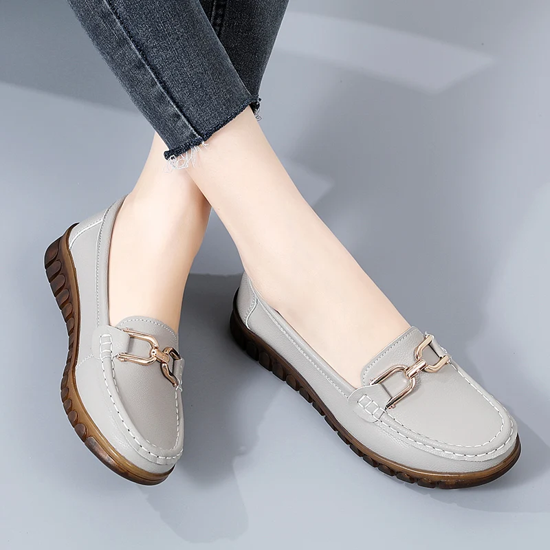 YRZL Women's Shoes Loafers Woman Slip on Classics Flats Women Casual Loafer Female Lightweight Soft Sole Ladies Walking Shoes