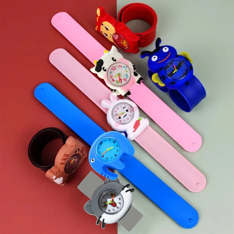 High Quality Cartoon Kids Slap Wrist Watches Children Kindergarten Prizes Gifts Boys Girls Watch Baby Toys Bracelet