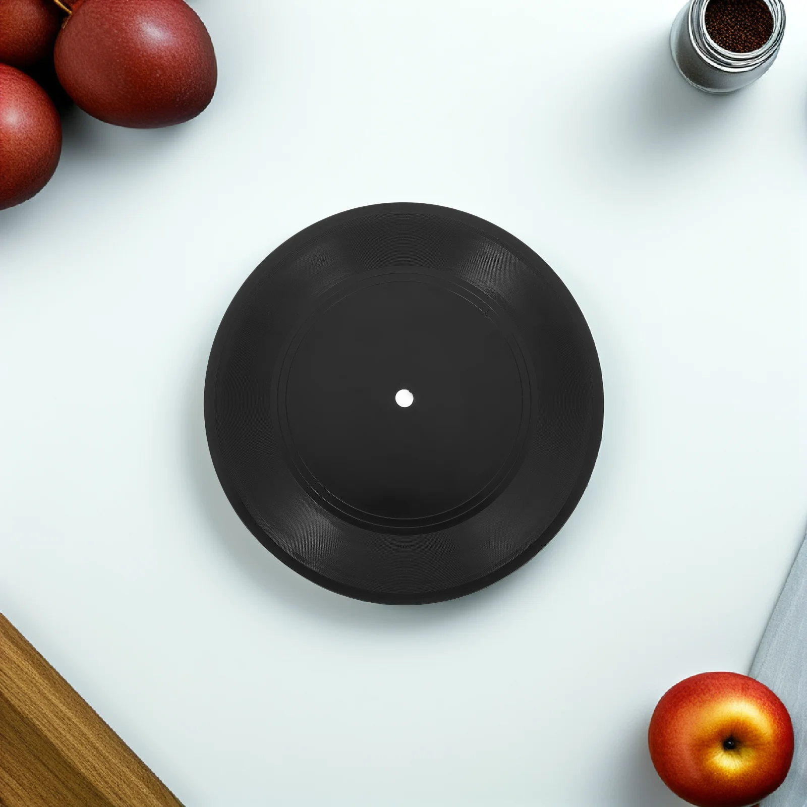 

Vinyl Record on Wall Simulated Disc Decoration Records Decorations Black Plastic