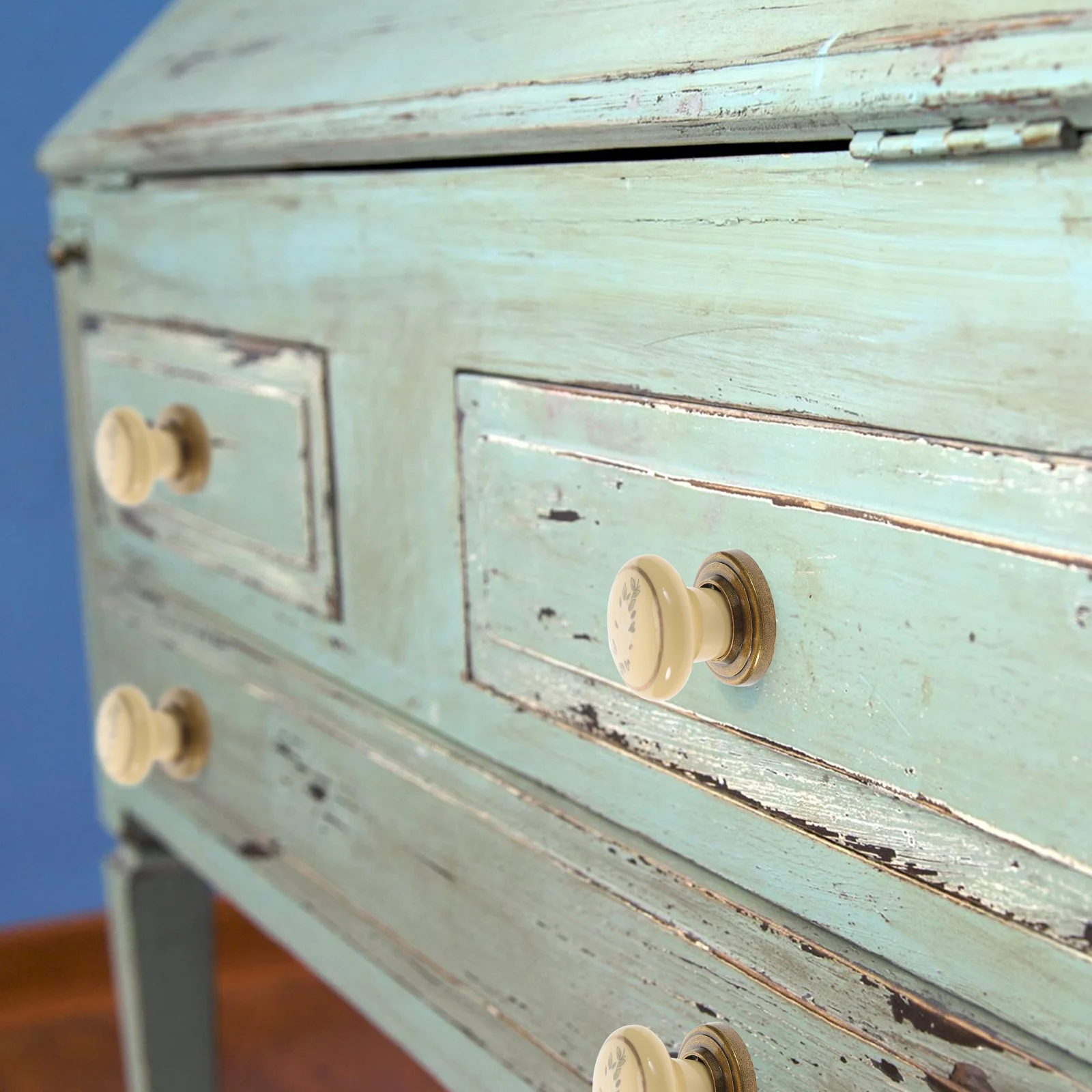 

4Pcs Ceramic Round Knobs Cabinet Drawer Pulls for Kitchen Cupboard Wardrobe Furniture Accessories Cabinet Pulls