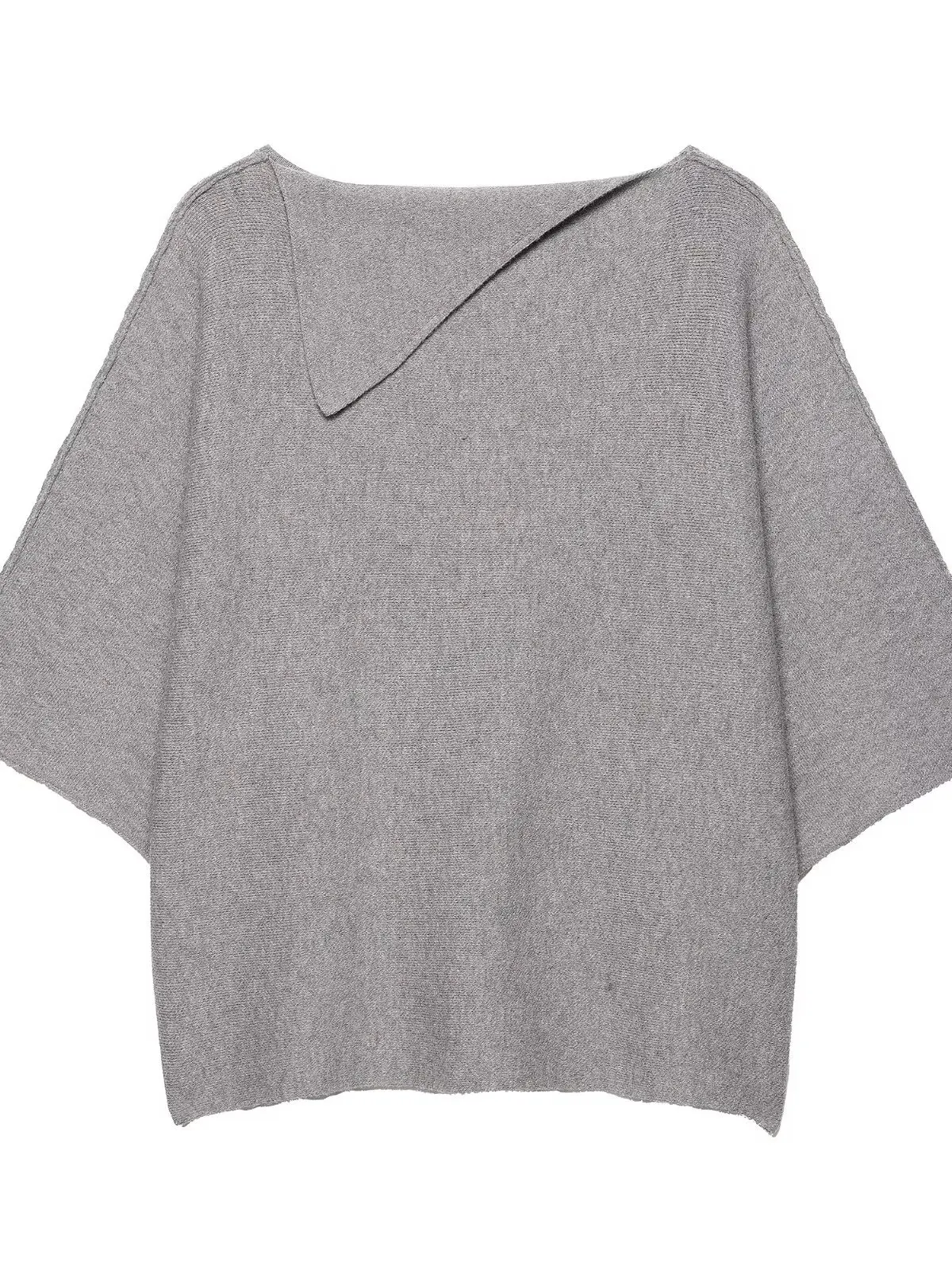 الحلو Batwing Sve محبوك سترة فضفاضة تناسب عادية Sle ألياف البوليستر عادية فضفاض تريكو ربيع الخريف وصول جديد #4