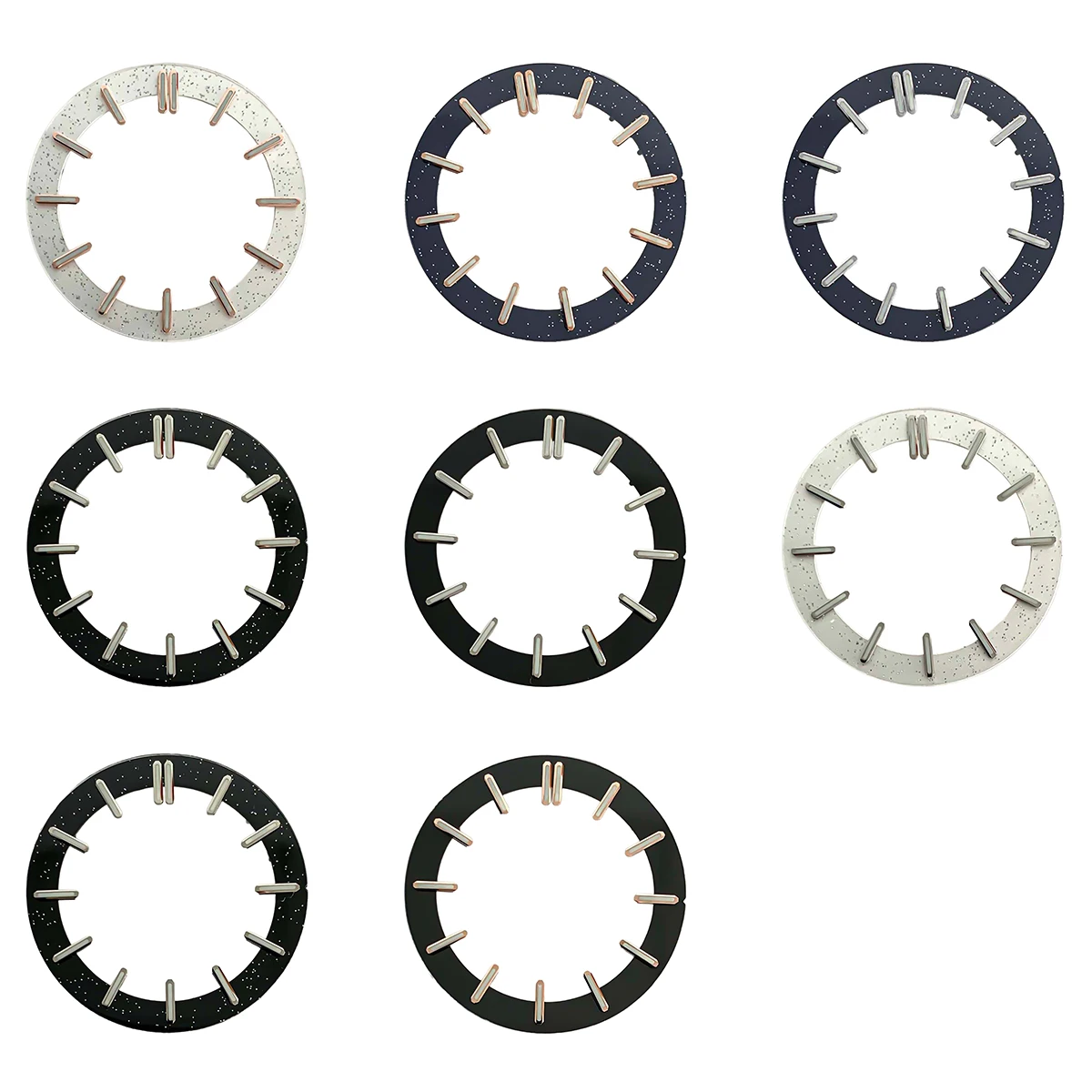 Cadran de montre squelette transparent noir et blanc Mods 31,8 mm compatible avec les mouvements automatiques NH35 NH36 NH38 NH70 NH71 NH72 - Pièces de montre