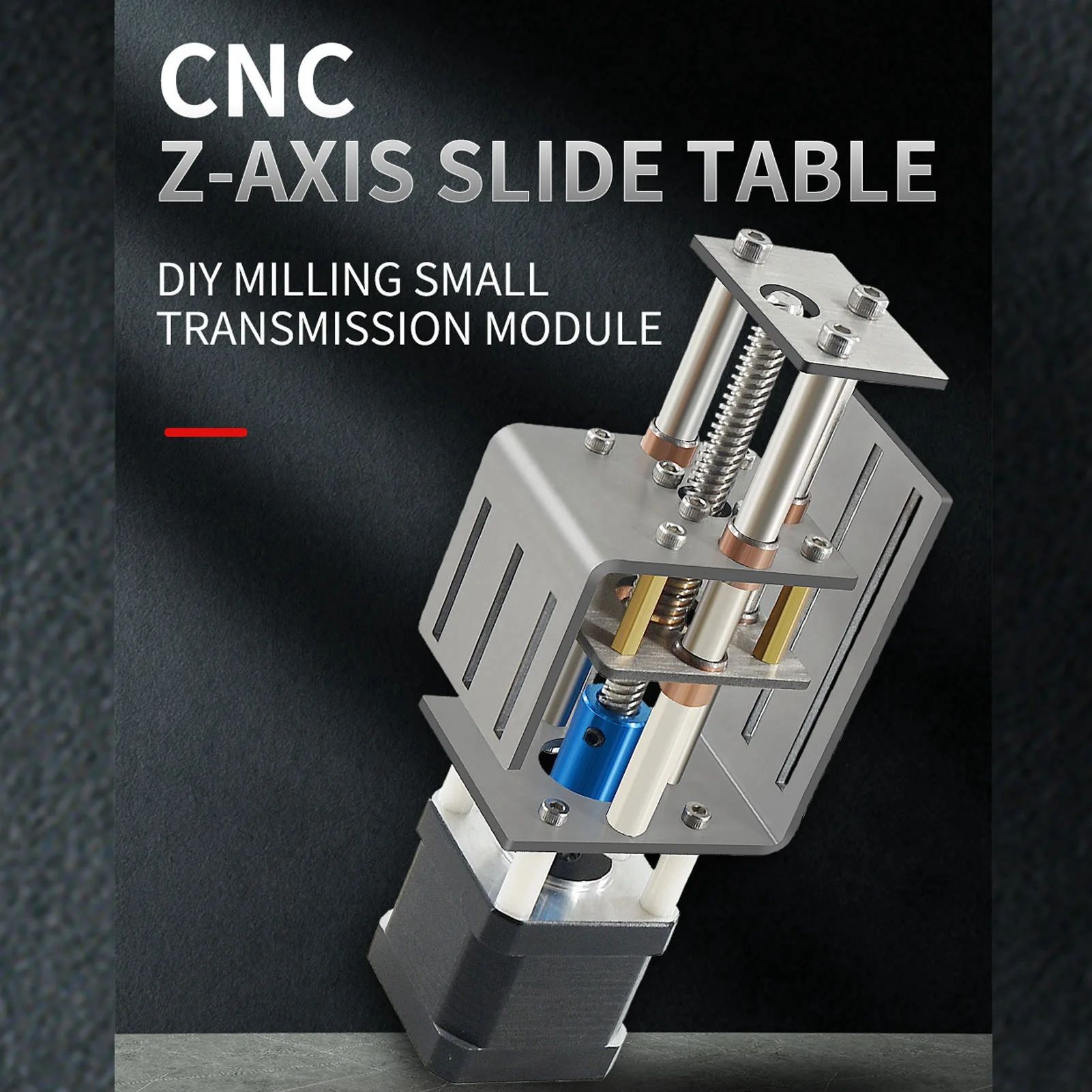محاور مجموعة الطاولة المنزلقة الشظية أداء مستقر 1.7A محاور CNC مجموعة طاولة الشريحة 100 مللي متر السكتة الدماغية 12 فولت لتقوم بها بنفسك للنجارة #3
