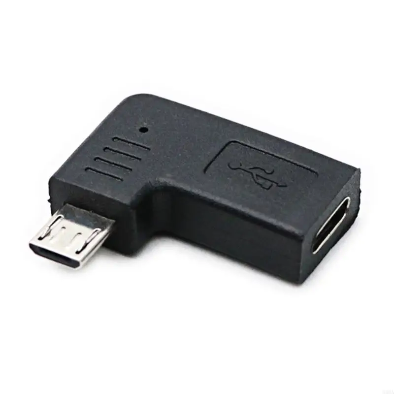 90 degrés USB C Femelle à Micros USB Convertisseurs d'adaptateurs masculins pour comprimés