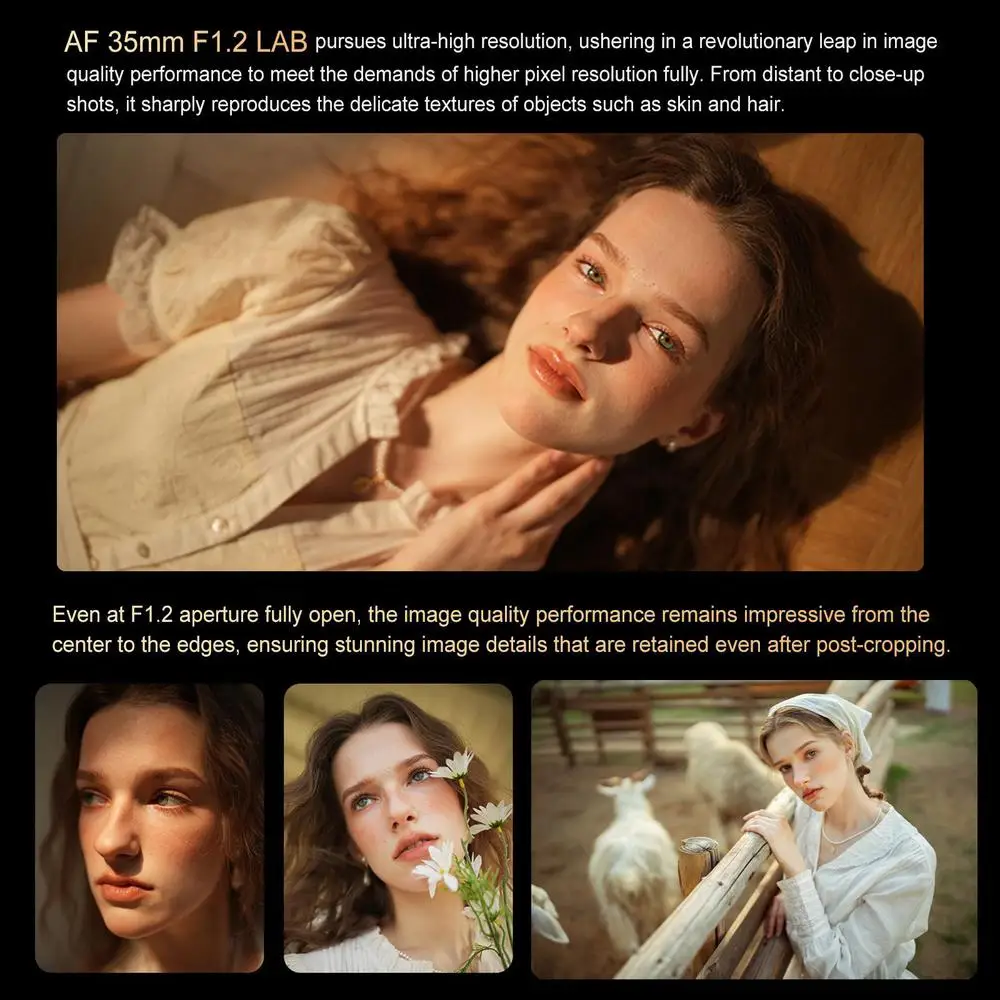 Lente de quadro completo VILTROX 35mm F1.2 LAB FE para Sony E, lente principal de foco automático para Sony E-Mount A7SIII A7III A7RIII A7IV A7RIV A9 A1