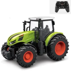 2.4 GHZ Remote Control Tractor Toy Kids RC Tractor Set Toddlers Farm Vehicle Toys for 3 4 5 6 7 8 9 Year Old