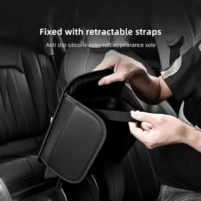 Car Armrest Protection Mat Leather Arm Rest Storage Pocket For VW GTI Polo Golf Passat Tiguan Arteon Touareg Taigo Caddy Jetta B - Image 4