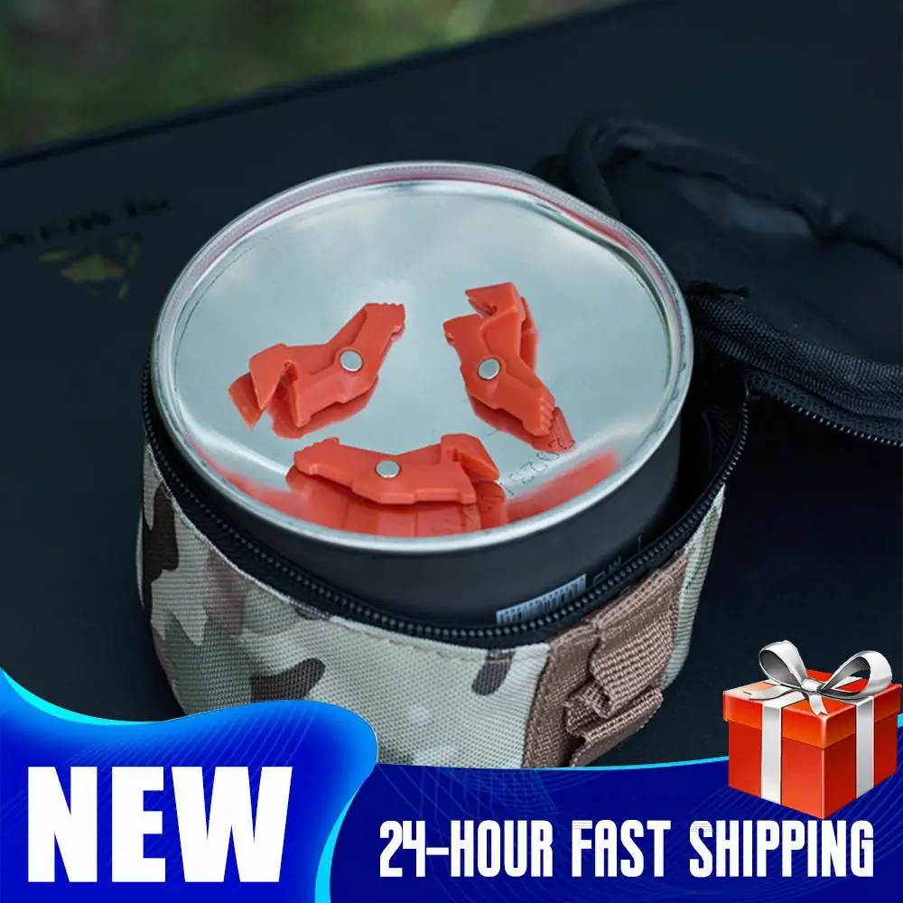 3PCS Magnetic Tripod Camping Stove Stand Multifunctional Outdoor Stove Holder Camping Stove Bottle Shelf for Camping Tools
