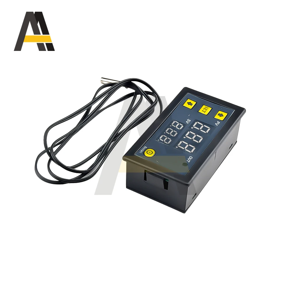 W3230 DC 12V 24V 110V 220V AC controlador de temperatura Digital pantalla LED termostato con interruptor de refrigeración de calefacción Sensor NTC