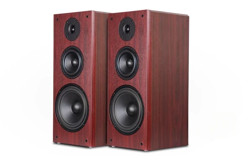 

8-дюймовая трехсторонняя частотная книжная полка для средней школы, Hi-Fi-динамики, аудиопара от пола до потолка