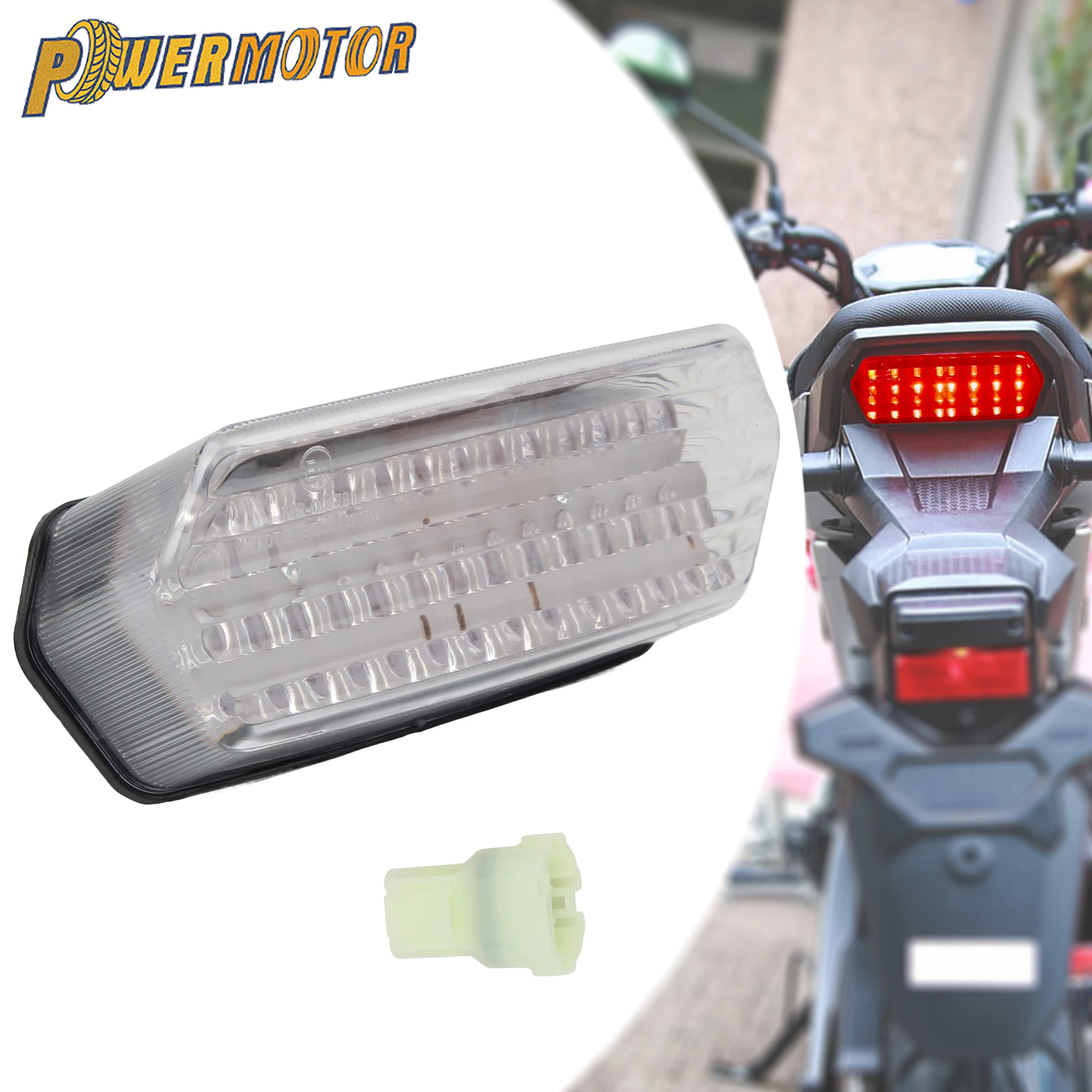 

12V Motorcycle LED Taillight Turn Signal Lamp For Honda MSX/Grom 125/CBR 650F/CTX 700N Brake Light Warning Light Motorbike Parts