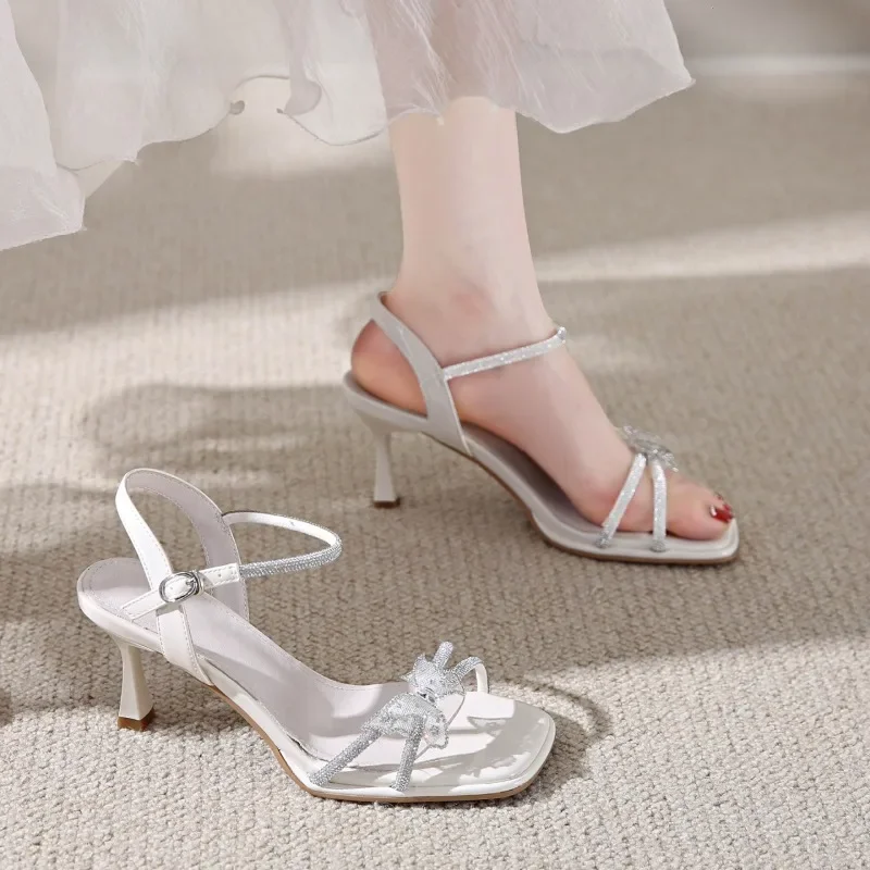 Women's New Style with Skirt T – Rhinestone Sandal Women recenzja i cena