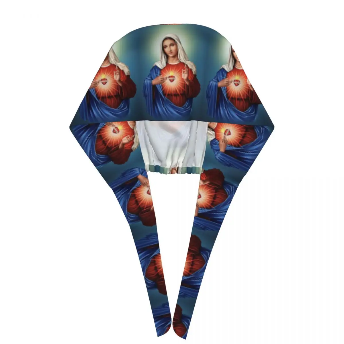 Immaculate Heart Of Mary Virgin Mary Scrub Hat Doctor Working Surgical Cap Unisex Adjustable Nursing Caps for Dentist