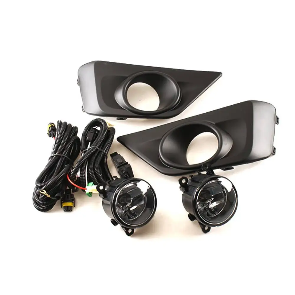 

July King Car Fog Lamp Assembly for Suzuki Grand Vitara 2013 2014 2015, 4300K Halogen Fog Lamp Blub + Cover + Harness + Switch