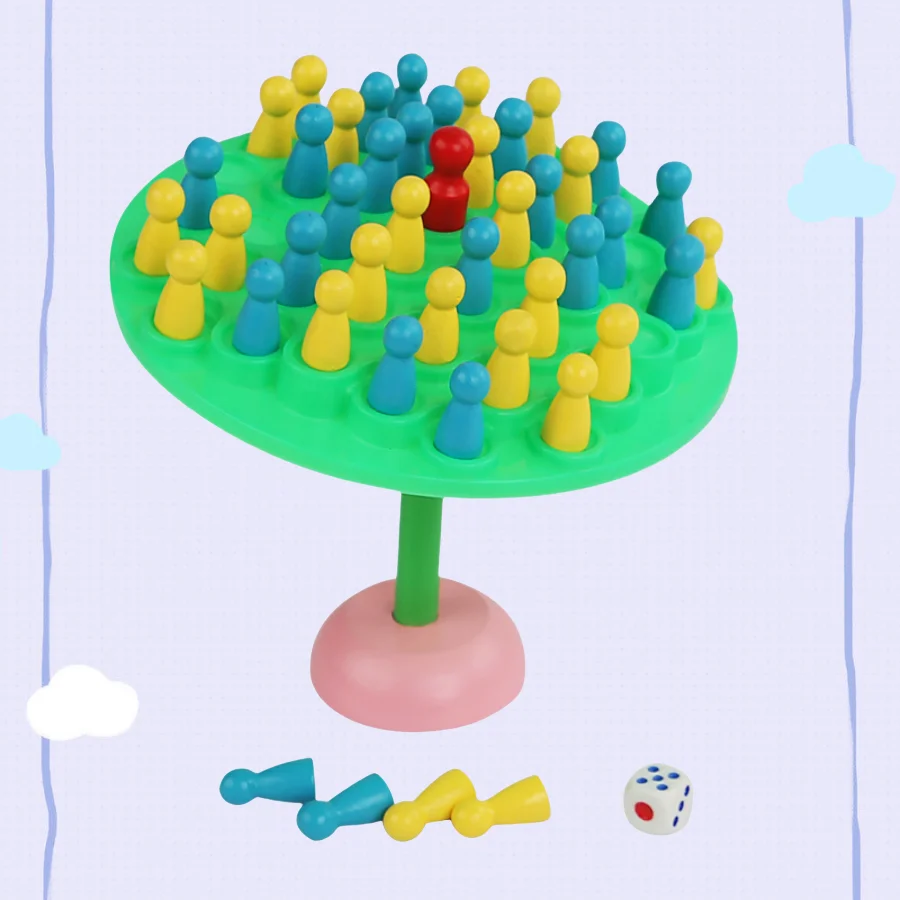 สนุกไม้ Man BALANCE Tree เกมเด็ก Montessori ของเล่นคณิตศาสตร์ Balancing BOARD เกม Parent-Child Interaction โต๊ะของเล่นของขวัญ