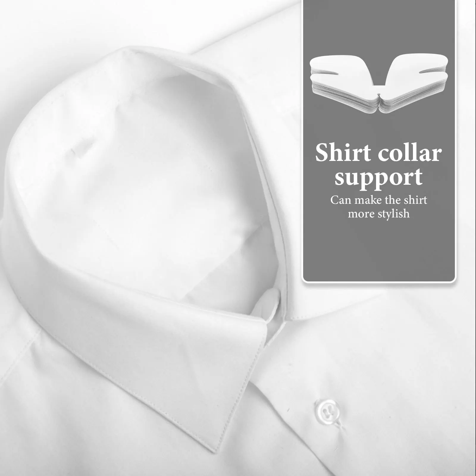 100pcs Butterfly Collar Shirt Collar Supports For Men Long-Lasting Durable Dress Shirt Inserts Shaper